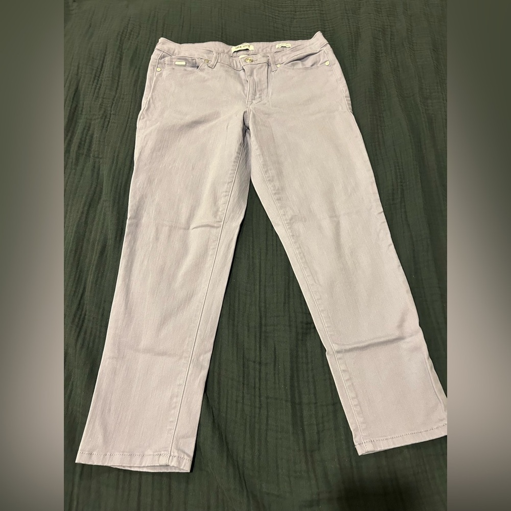 9 west lavender crop jeans size 8